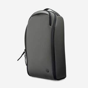 Vessel Golf Voyager Leather Shoe Bag Pebbled Grey